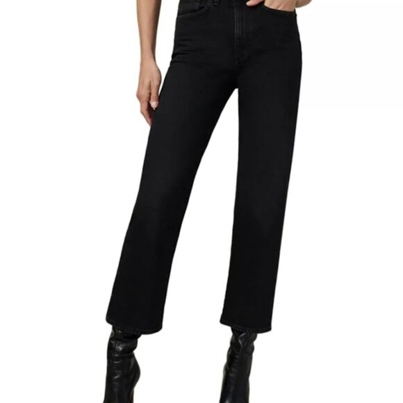 228$ JOE'S Jeans the Margot Mystique Cropped Straight Ankle Jeans Size 25 Black - Picture 4 of 4